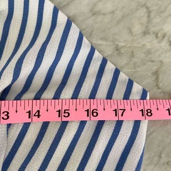 Gianni Bini striped blue/white romper size L - Picture 5 of 7